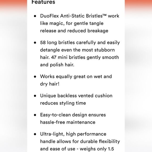 FHI Heat Unbrush Detangling Vented Hair Brush - Picture 10 of 13